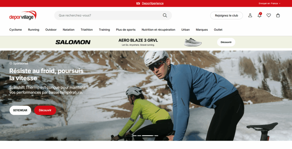 Site web Deporvillage